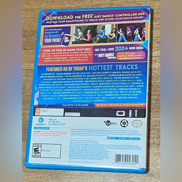 Brand New Just Dance 2017 Nintendo Wii U Game - Picture 4 of 4